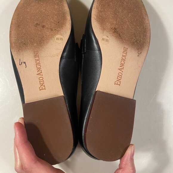 Vintage black leather loafers - 8M - Enzo Angiolini - Picture 4 of 4